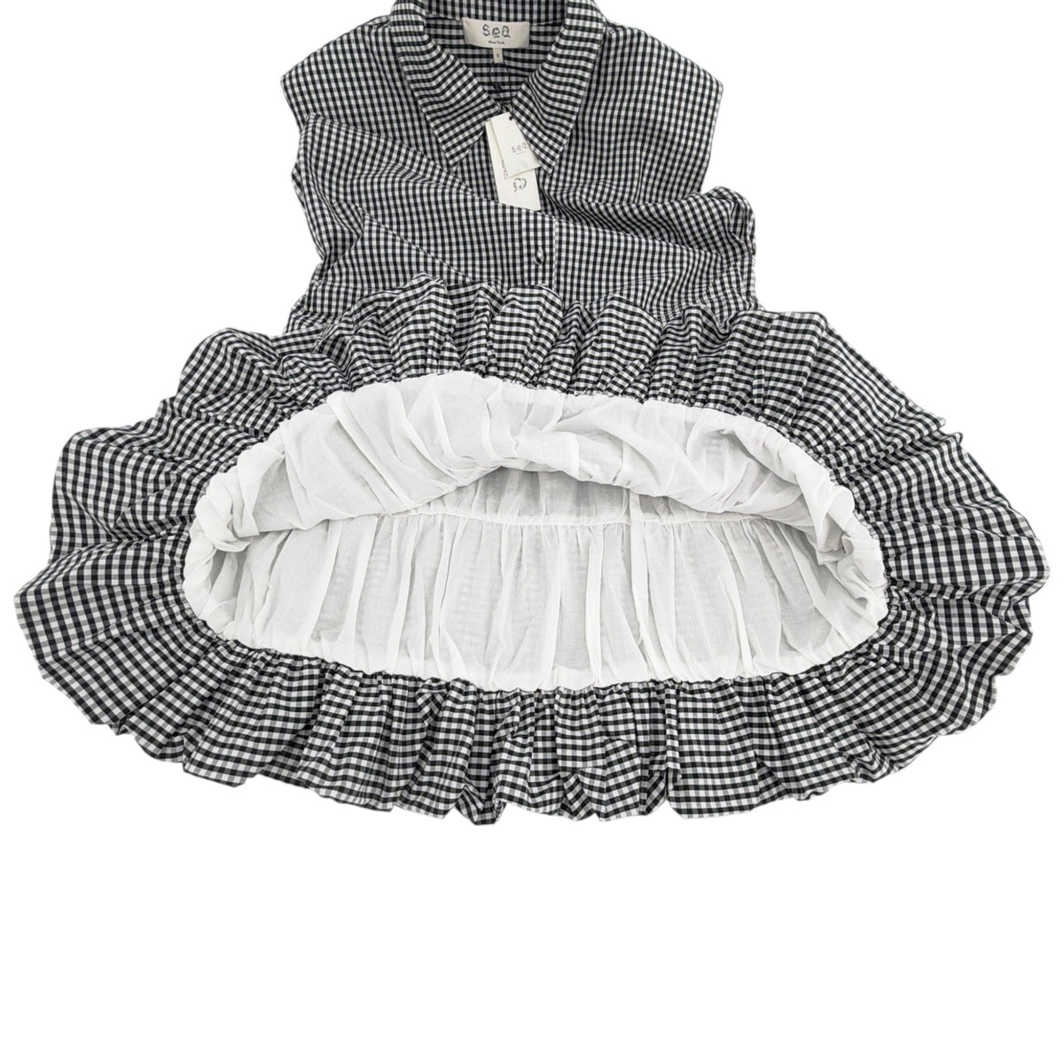 SEA New York Neci Gingham Bubble Dress S
