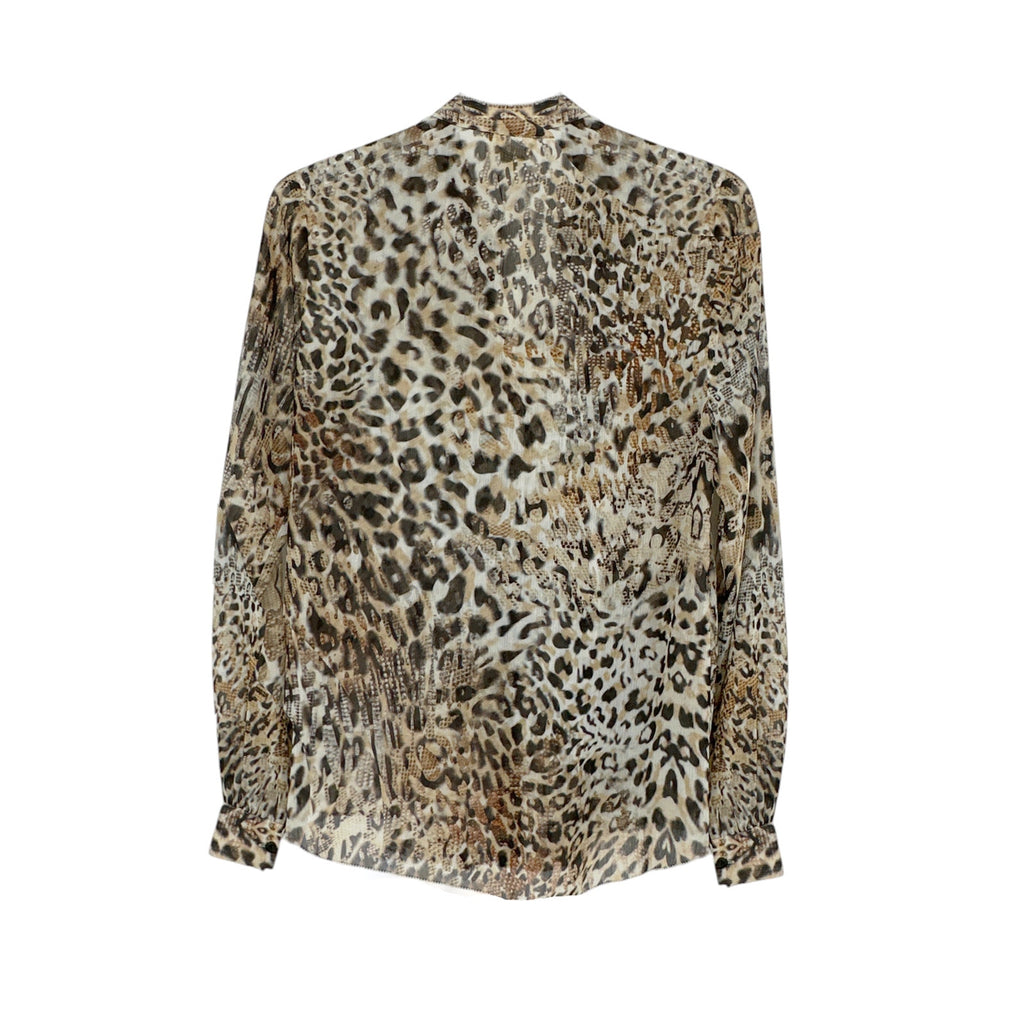 L'AGENCE Nadine Printed Ruffle Blouse In Sundari Lynx S