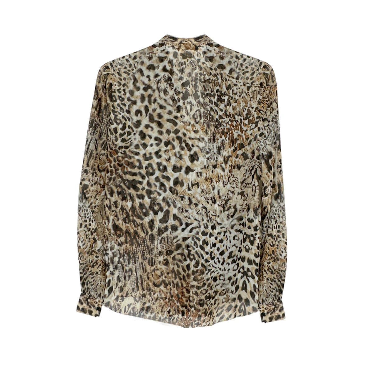 L'AGENCE Nadine Printed Ruffle Blouse In Sundari Lynx S