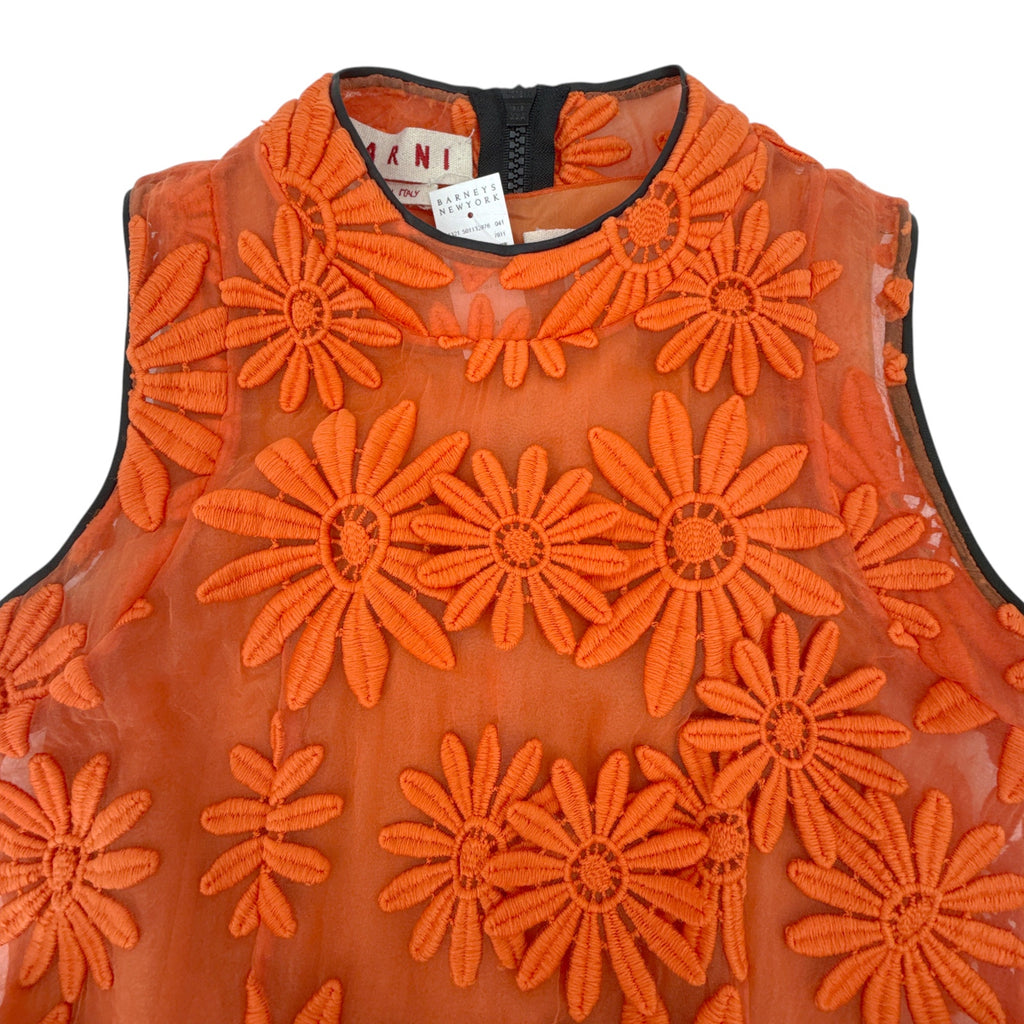 MARNI Floral Silk Dress IT42|US6|S