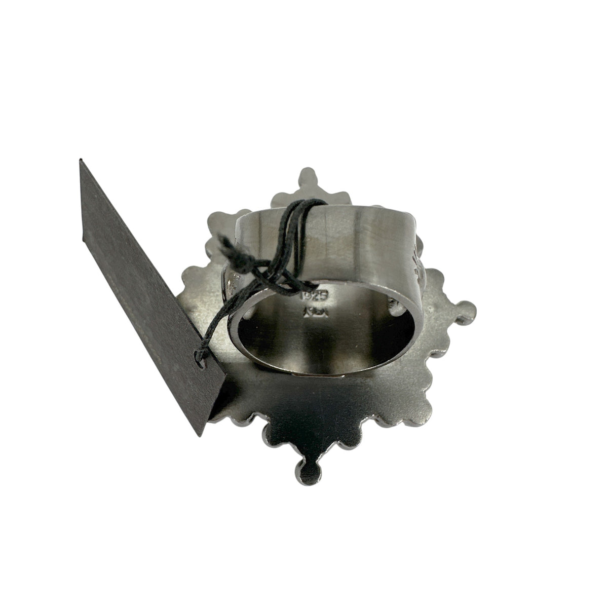 VSA Cloister Sacred Heart Ring Gunmetal Size 6