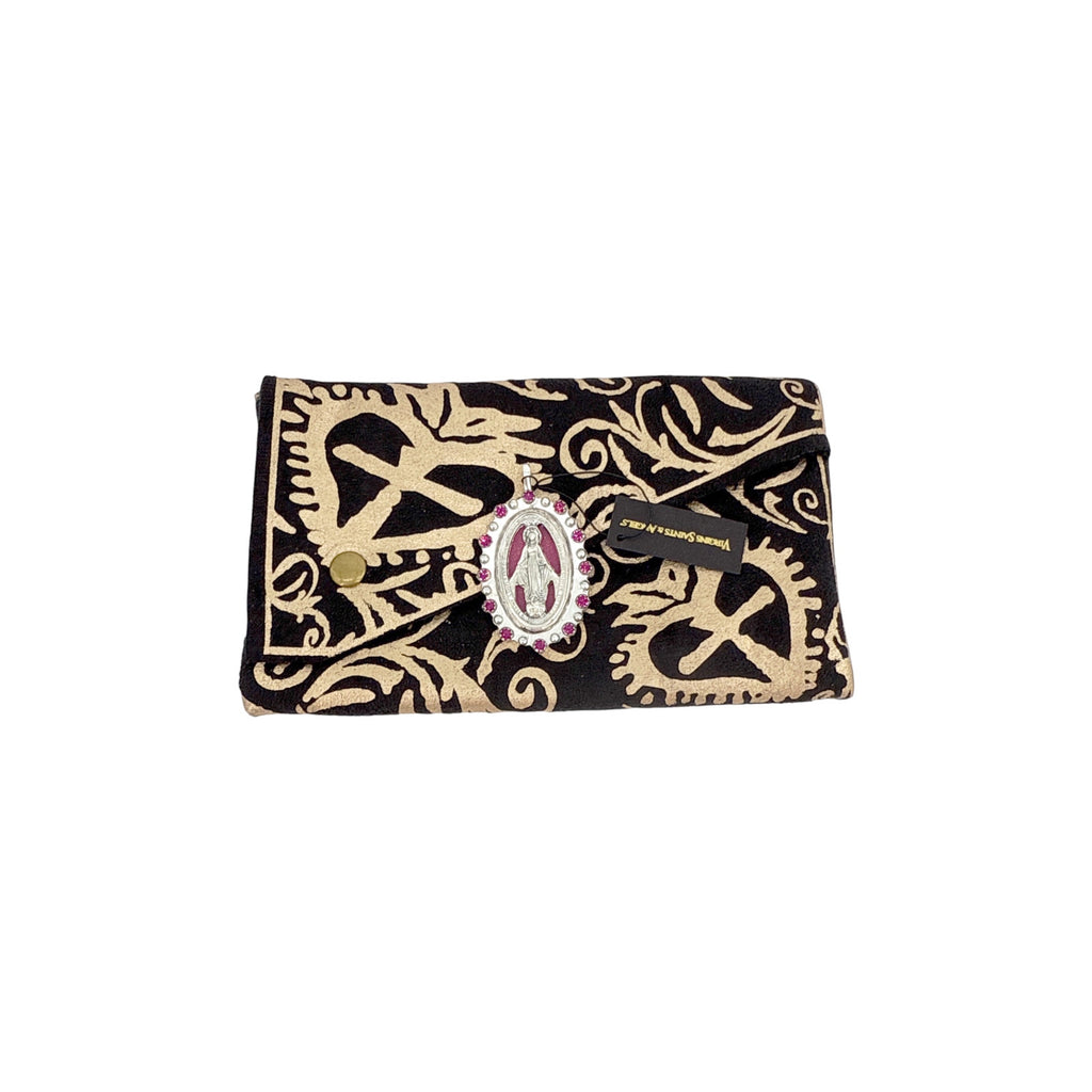 VIRGINS SAINTS & ANGELS VSA Milagrosa Medallion in Pink & Silver