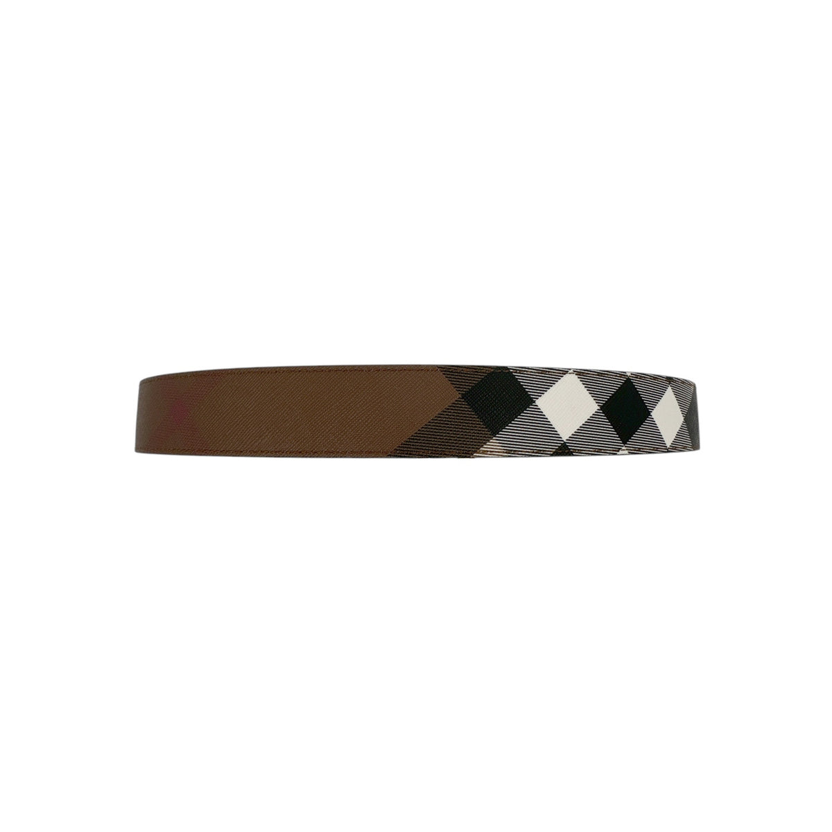 BURBERRY Louis 35mm Reversible Buckle Giant Check E-Canvas Belt 85|34