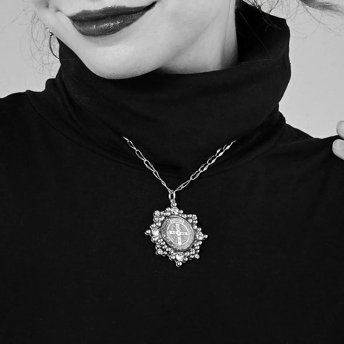 VIRGINS SAINTS & ANGELS VSA Cloister San Benito Charm in Silver