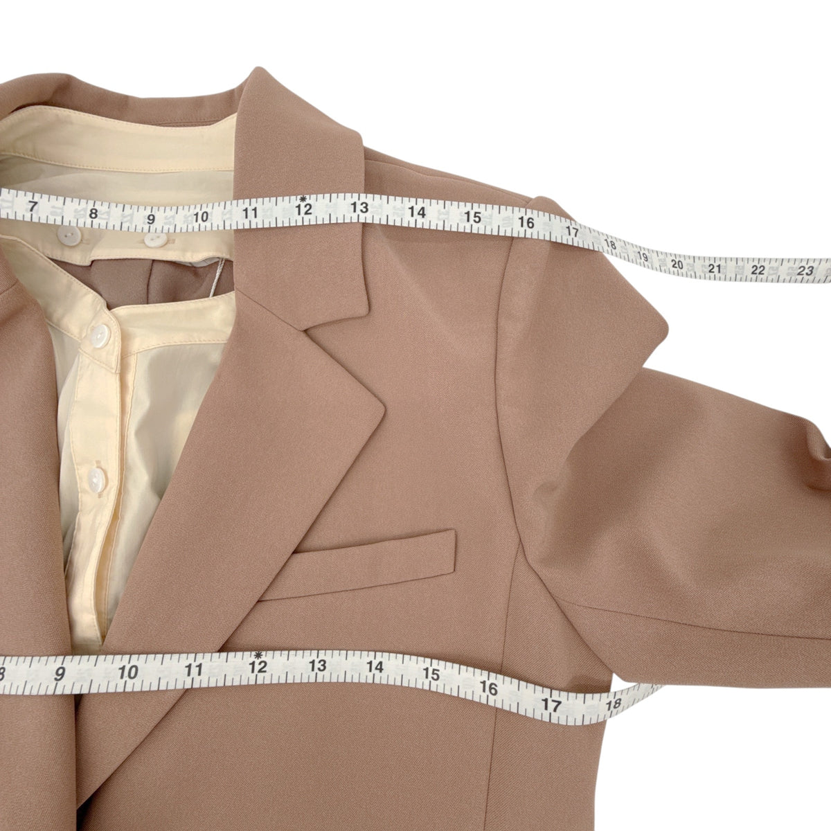 JONATHAN SIMKHAI Jubilee Transitional Blazer in Teak & Parchment 6|M