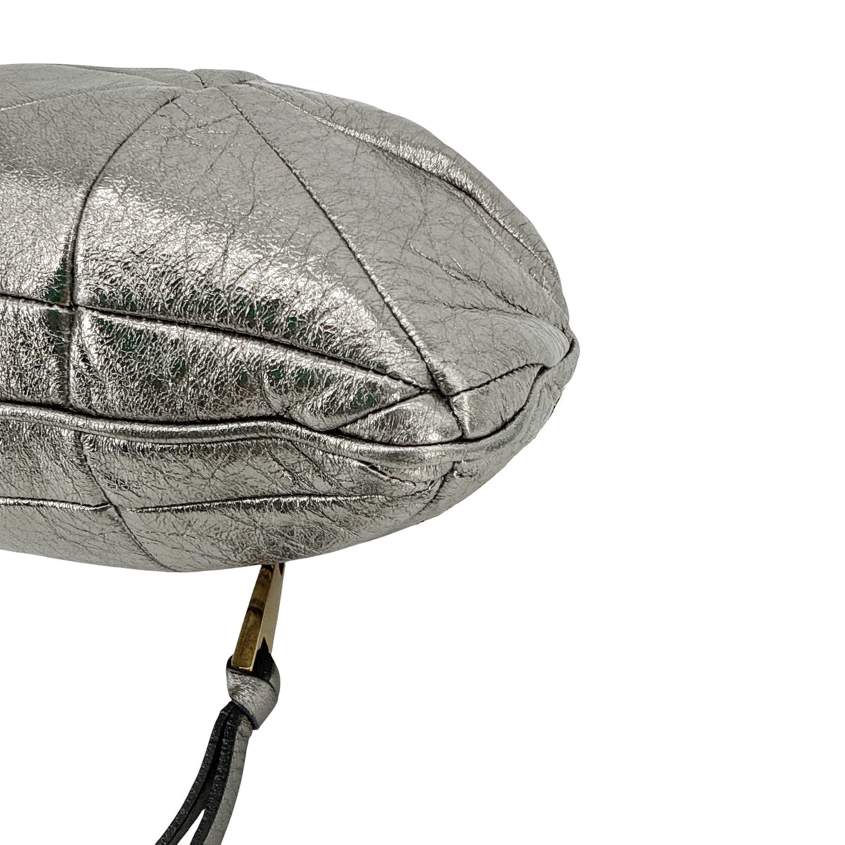 MARC JACOBS Collection Patchwork Metallic Leather Little Stam Bag in Silver