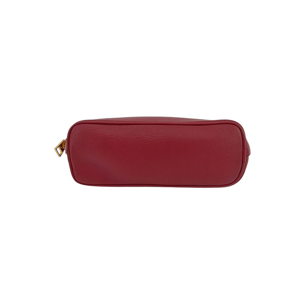 TOM FORD Leather Cosmetic Case Pouch Bag in Red
