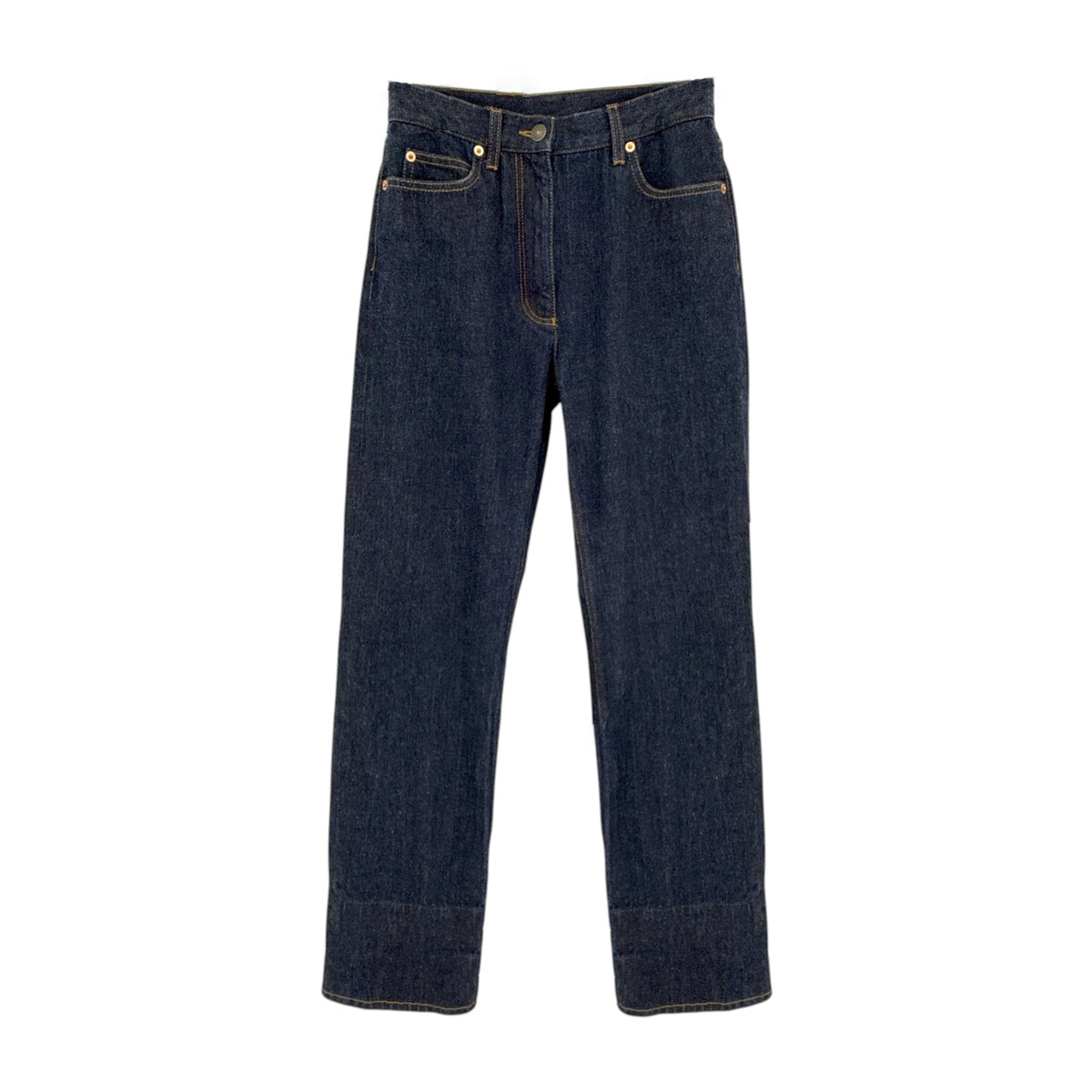 GUCCI Denim Pants with GG Supreme Canvas Cuff 24