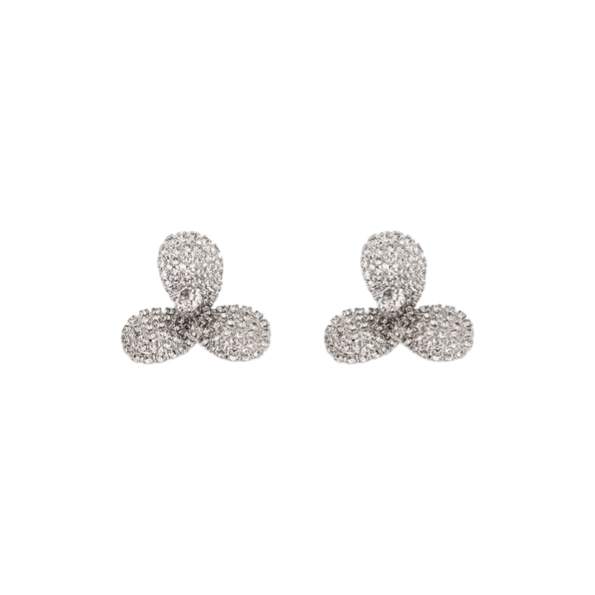 JENNIFER BEHR Amerie Crystal Flower Stud Earrings