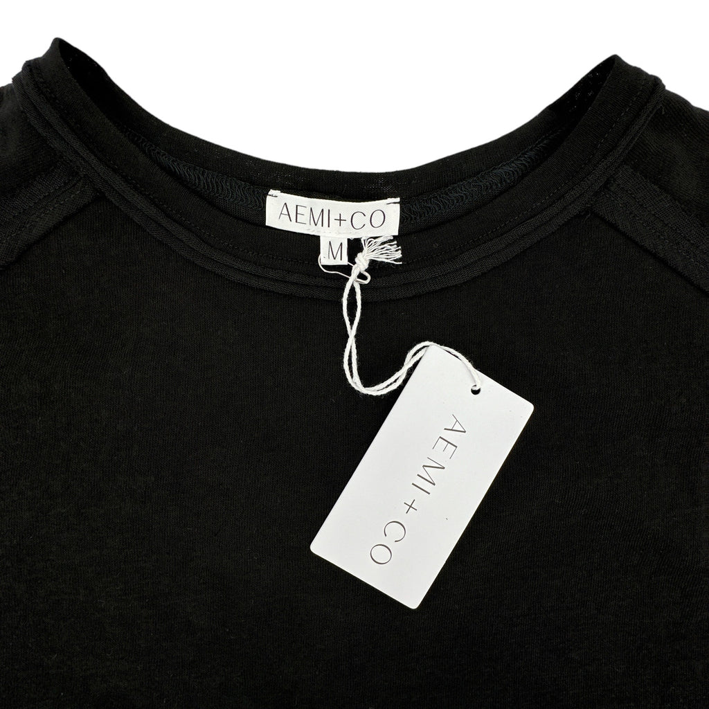 AEMI+CO Junie Top Tee in Black M