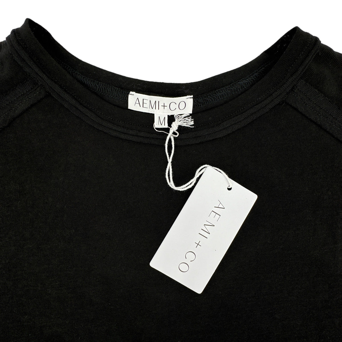 AEMI+CO Junie Top Tee in Black M