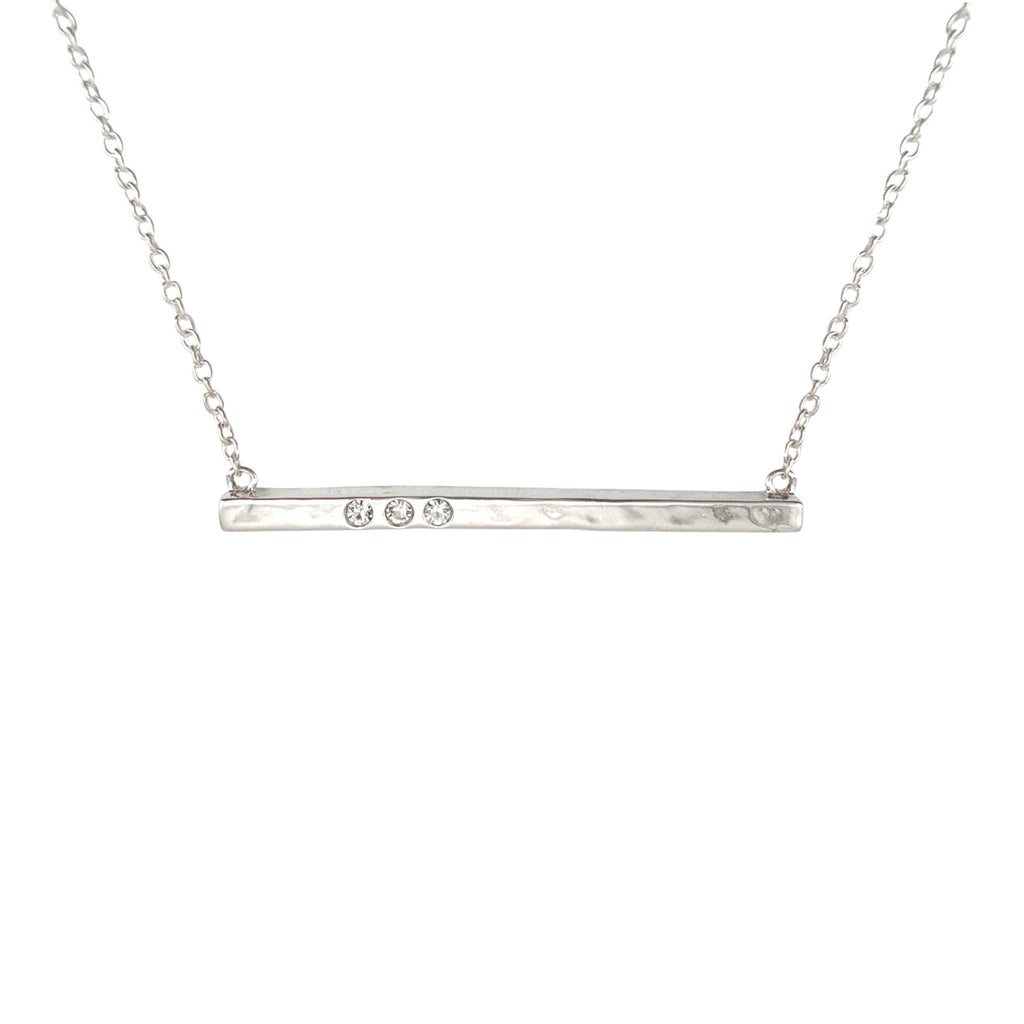 SILPADA Dotted Line Pendant Necklace in Sterling Silver