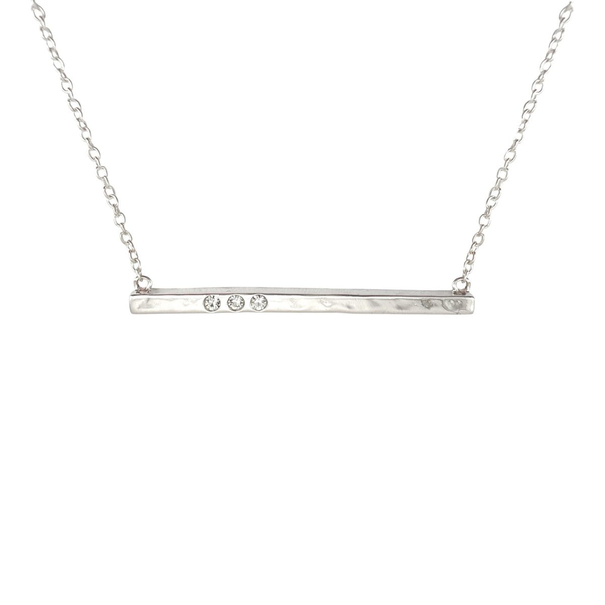 SILPADA Dotted Line Pendant Necklace in Sterling Silver