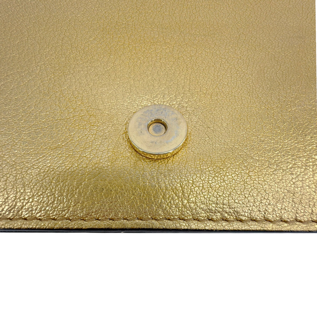 TOM FORD Jennifer Metallic Zip Clutch Bag Golden
