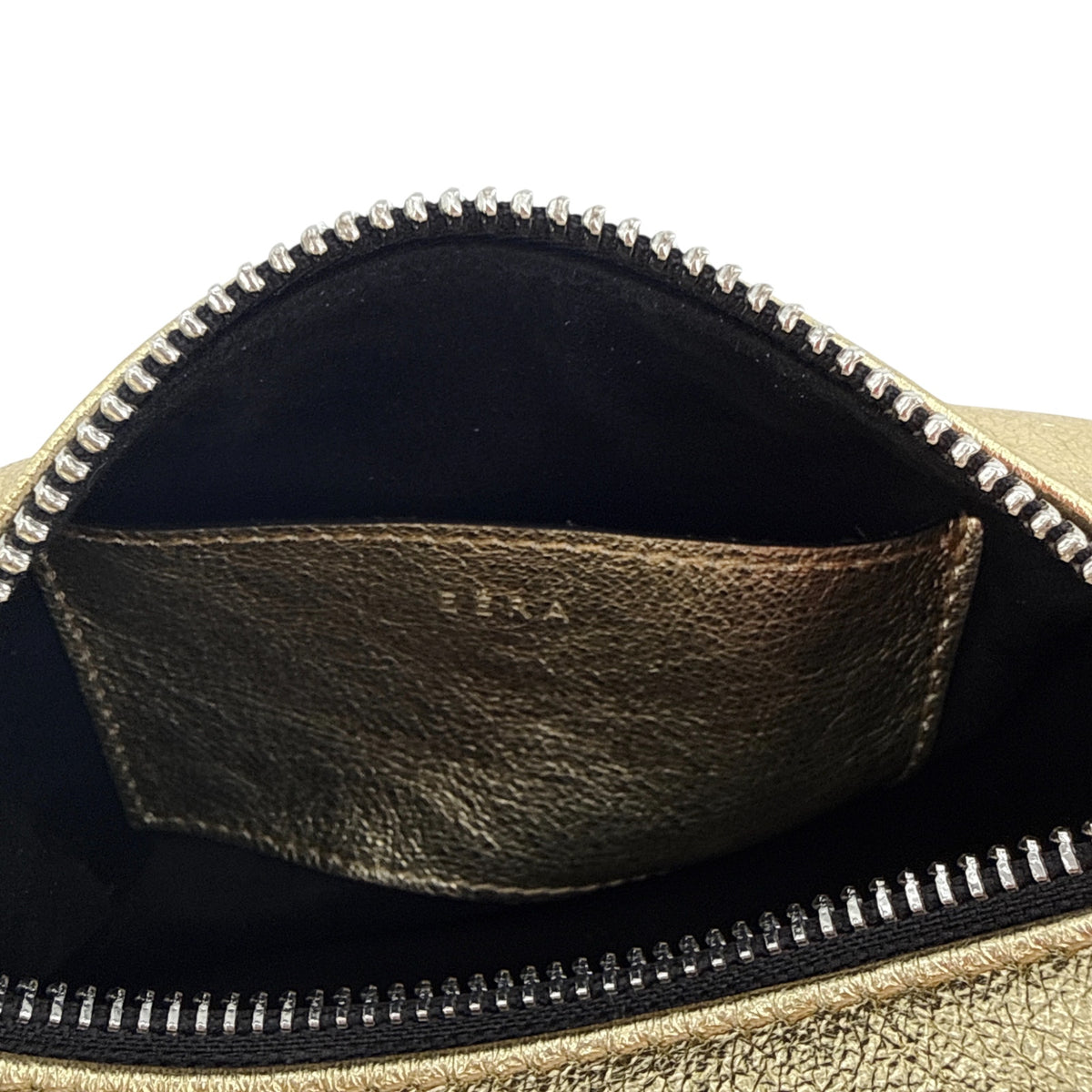 EERA Metallic Moon Bag in Laminated Gold