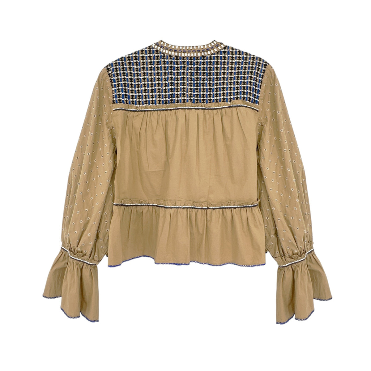 VERONICA BEARD Mckenzie Embellished Jacket in Camel S