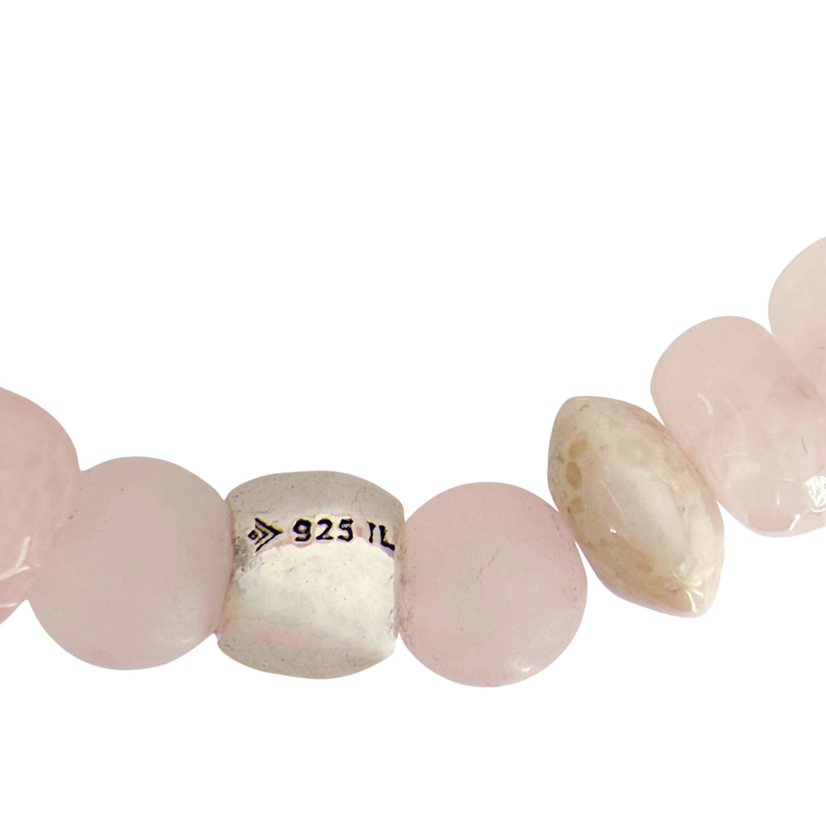 SILPADA Pink Coast Silver Mixed Stones Beaded Bracelet