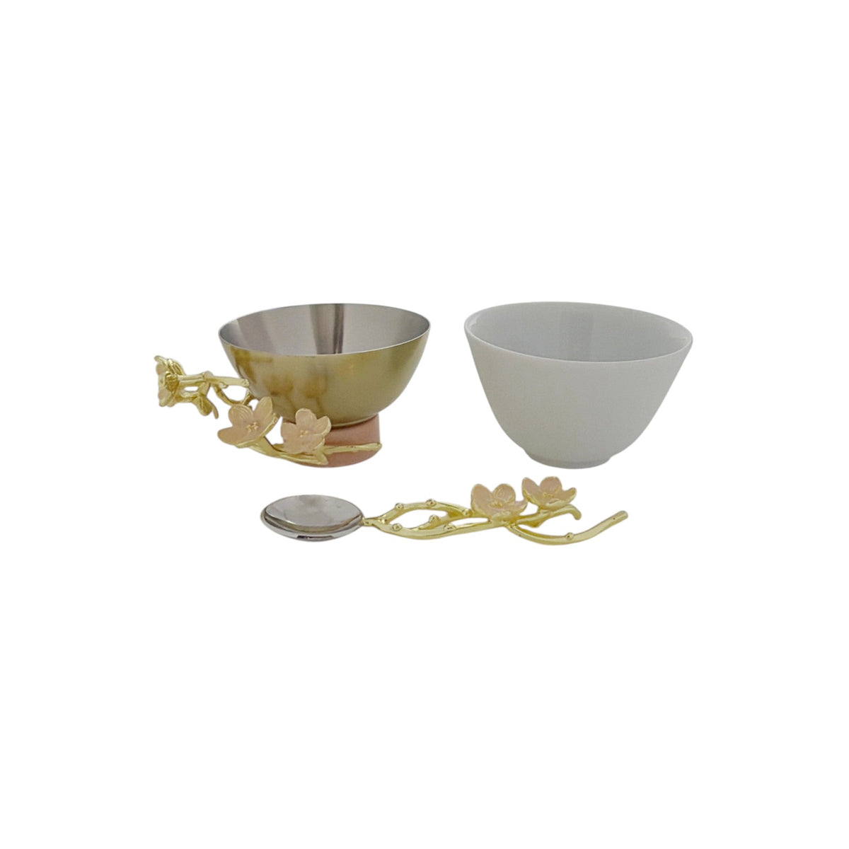 MICHAEL ARAM Cherry Blossom Porcelain Small Bowl with Spoon
