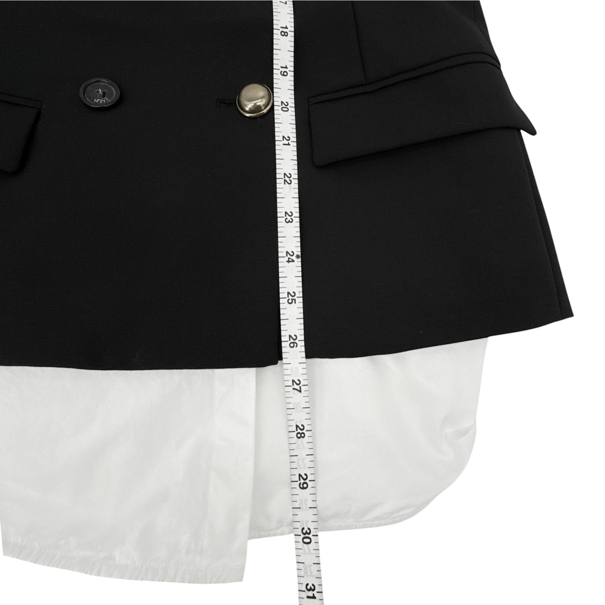 No.21 Double Breasted Blazer in Black EU40|S