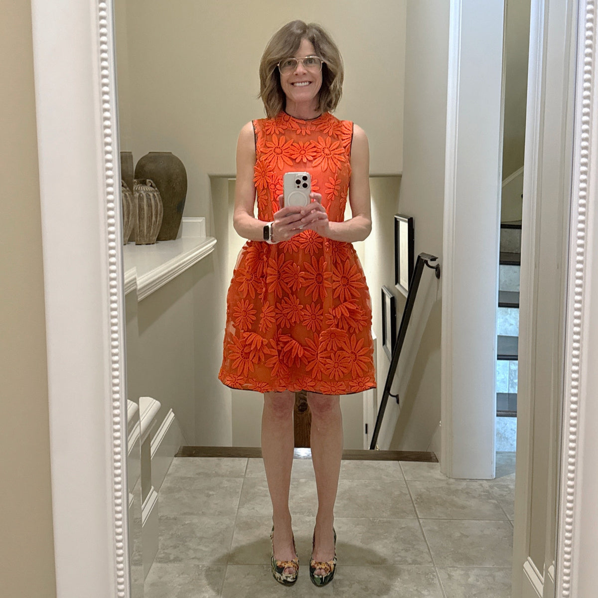 MARNI Floral Silk Dress IT42|US6|S