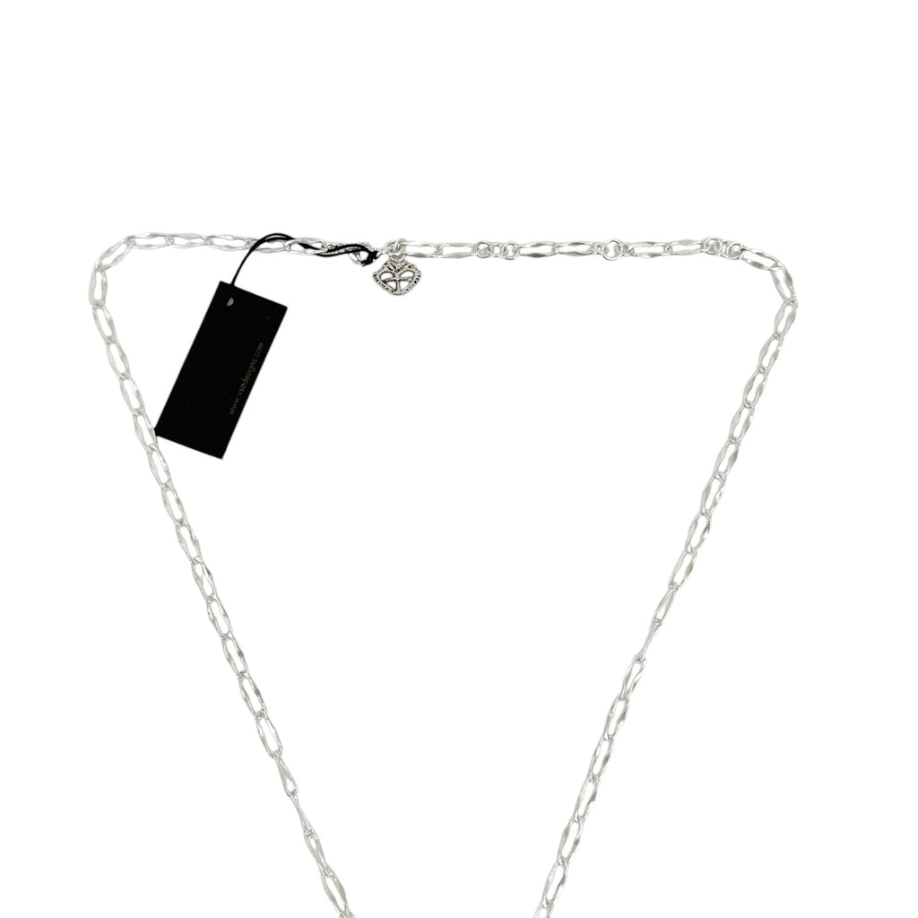 VSA Disco Virgin Charm Necklace Silver & Topaz