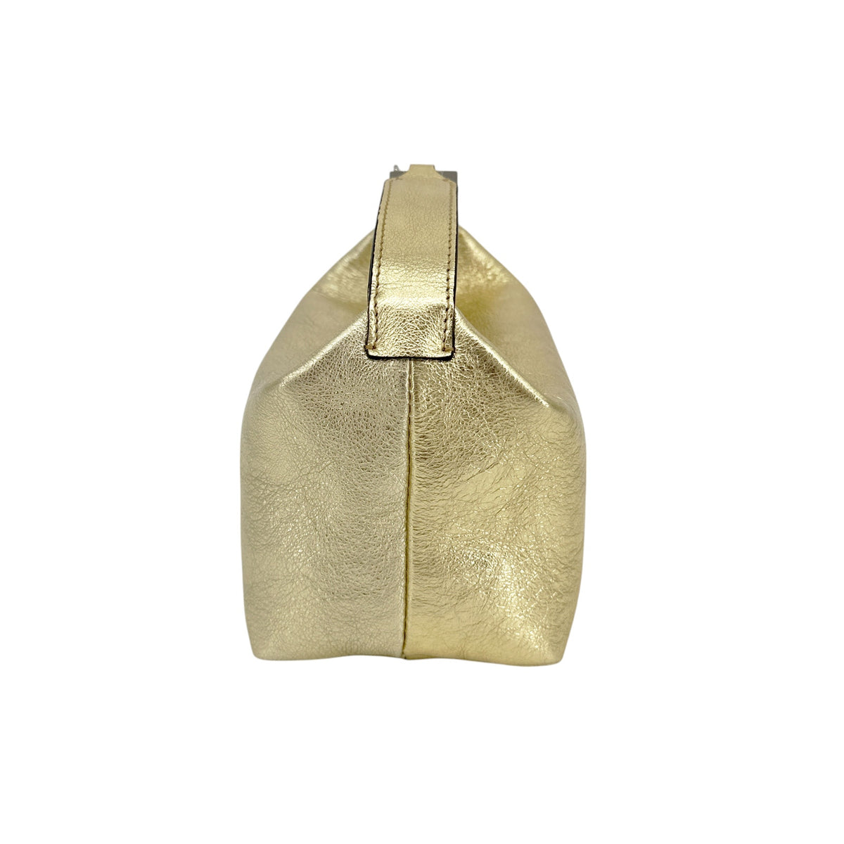 EERA Metallic Moon Bag in Laminated Gold