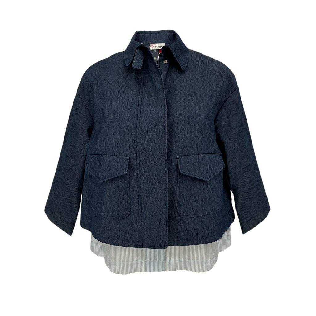 REDVALENTINO Layered Jacket Blue S