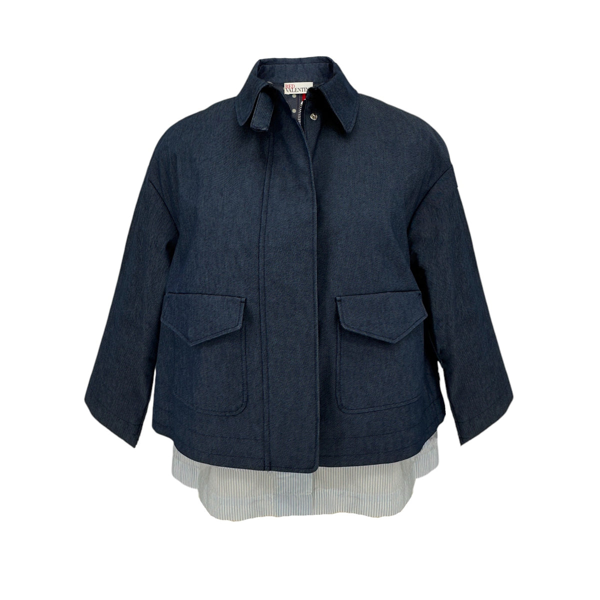 REDVALENTINO Layered Jacket Blue S