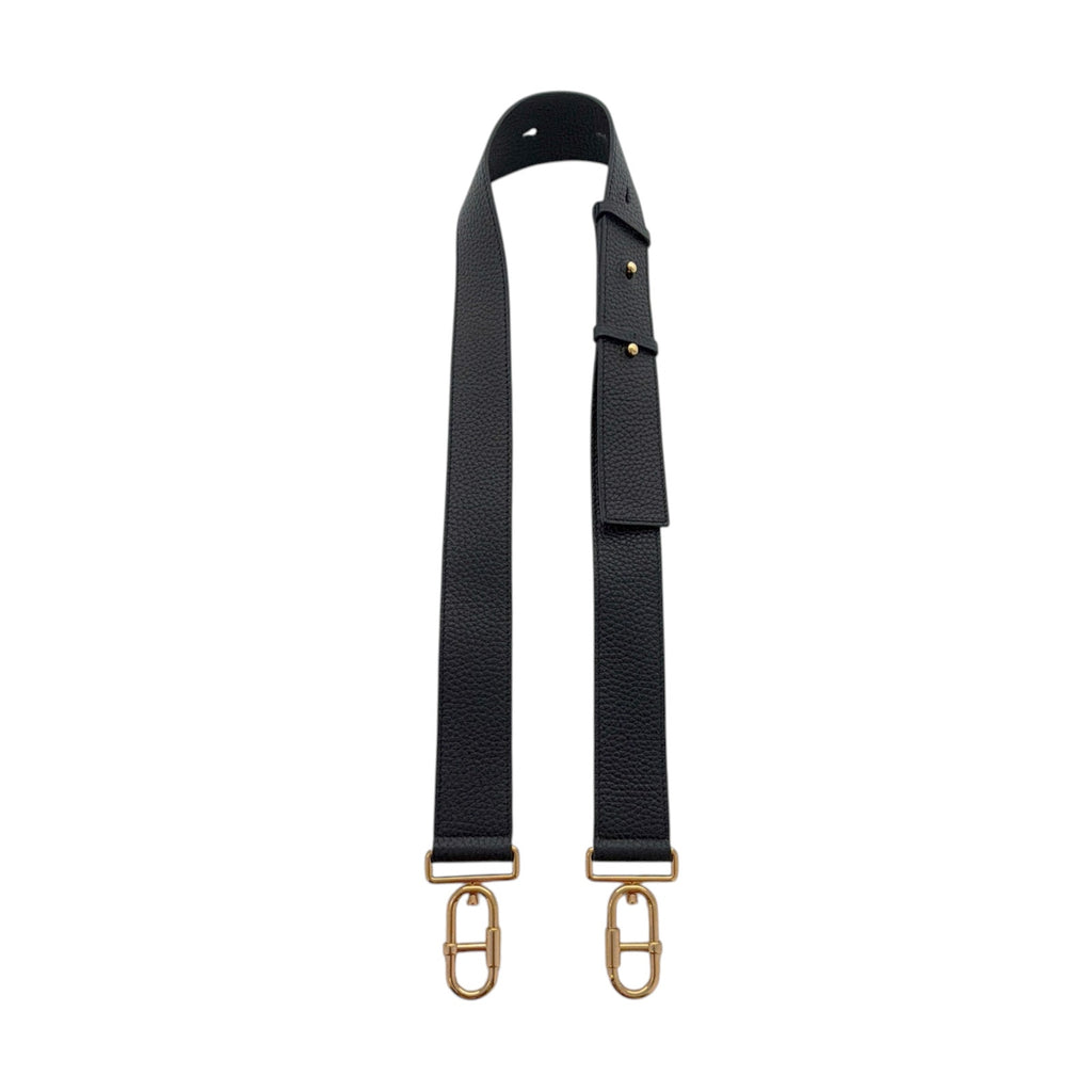 TOM FORD Jennifer Medium Double Strap Bag in Black Grained Leather
