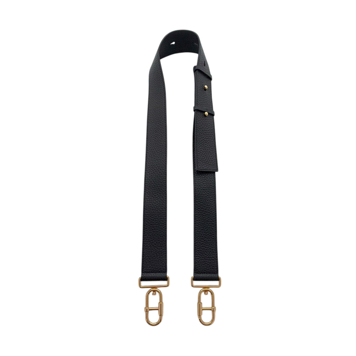 TOM FORD Jennifer Medium Double Strap Bag in Black Grained Leather