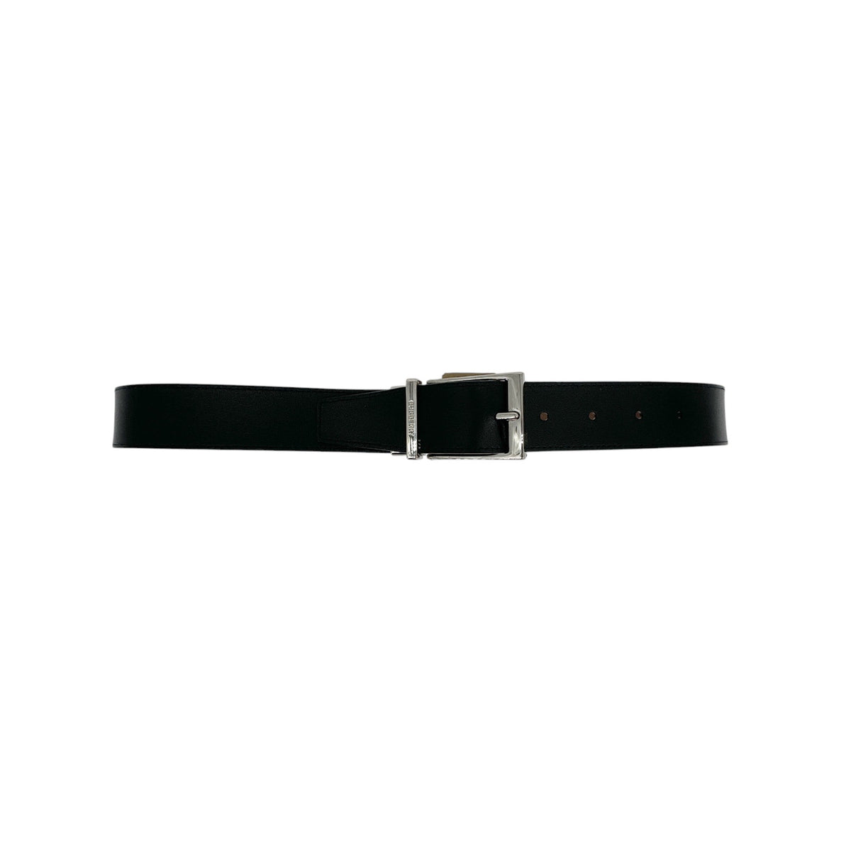 BURBERRY Louis 35mm Reversible Buckle Giant Check E-Canvas Belt 85|34