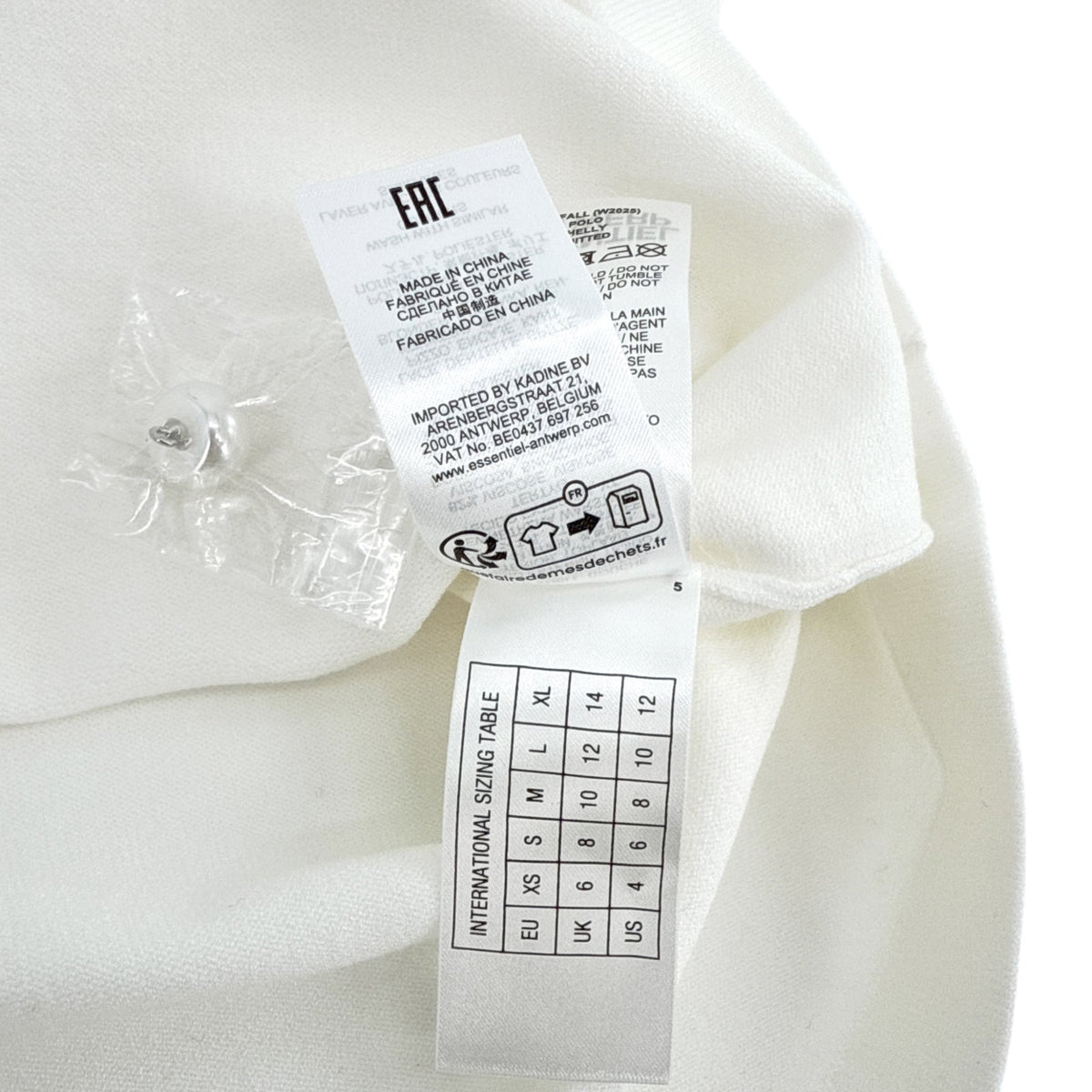 ESSENTIEL ANTWERP Ihelly Sweater Top in Off-white S