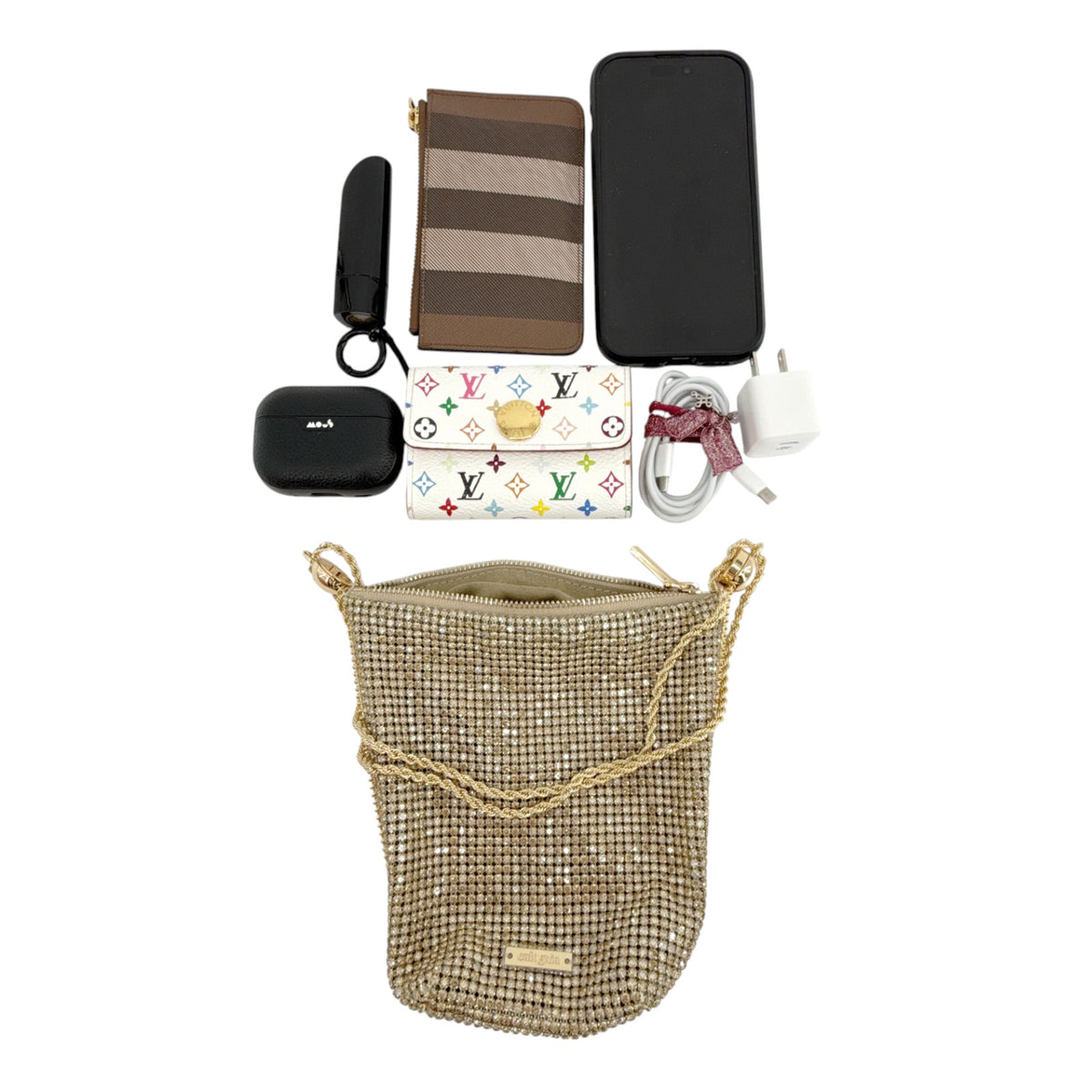 CULT GAIA Rue Wristlet Bag in Sand Dollar
