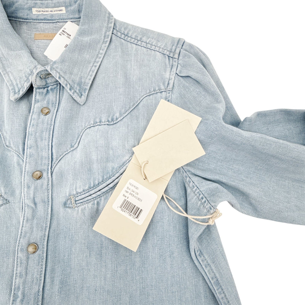 MOTHER The Ex Rodeo Shirt in Birds and Bees S