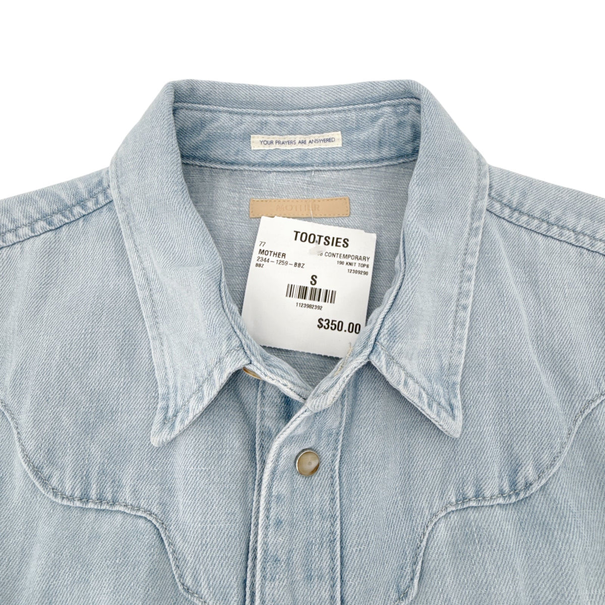 MOTHER The Ex Rodeo Shirt in Birds and Bees S