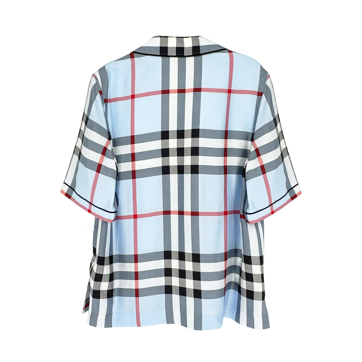 BURBERRY Tierney Bowling Shirt Pale Blue XS