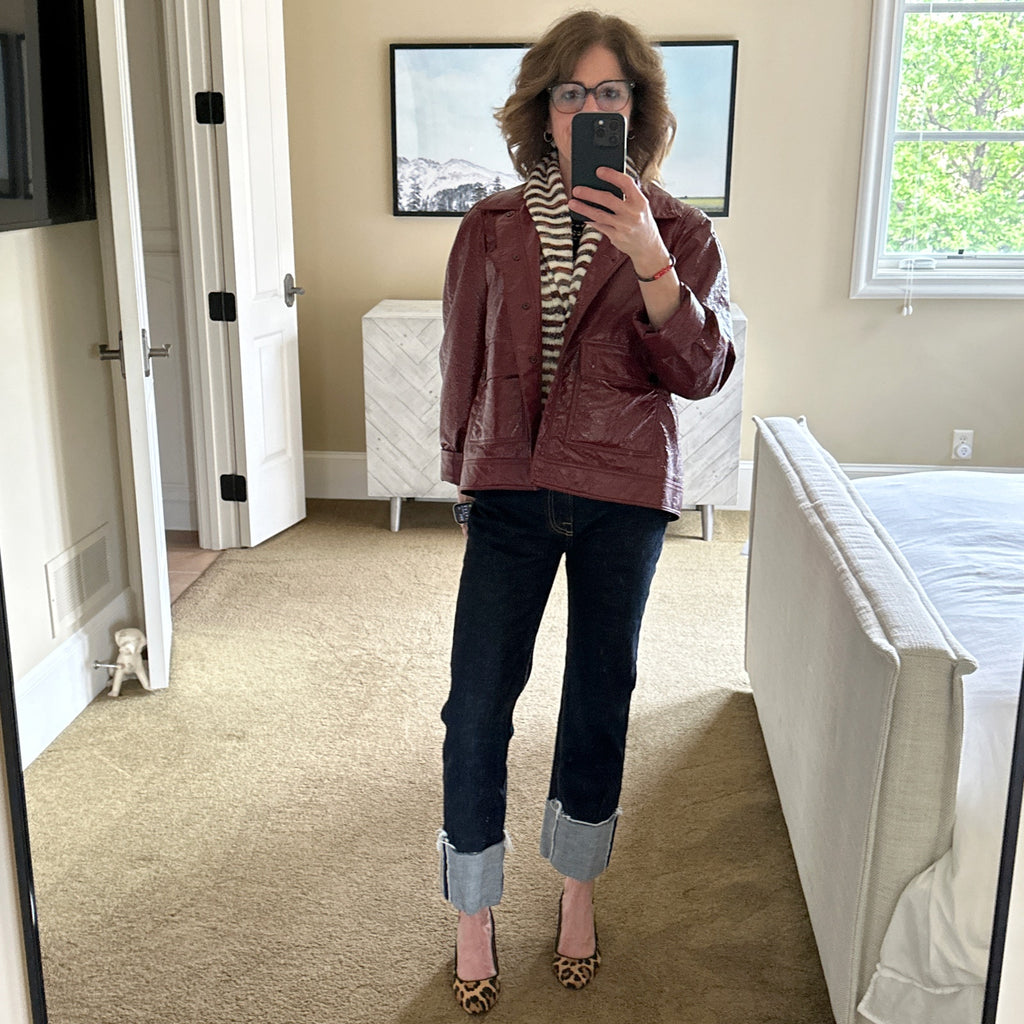 R13 Courtney Slim with Cuff in Indigo Rinse 25