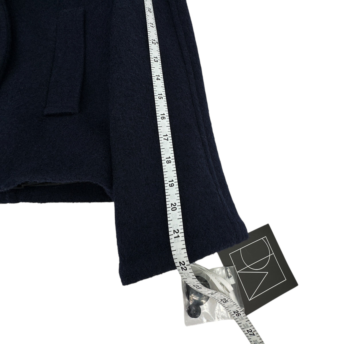 MERCER COLLECTIVE Georgia Faux Fur Collar Double-Breasted Peacoat S