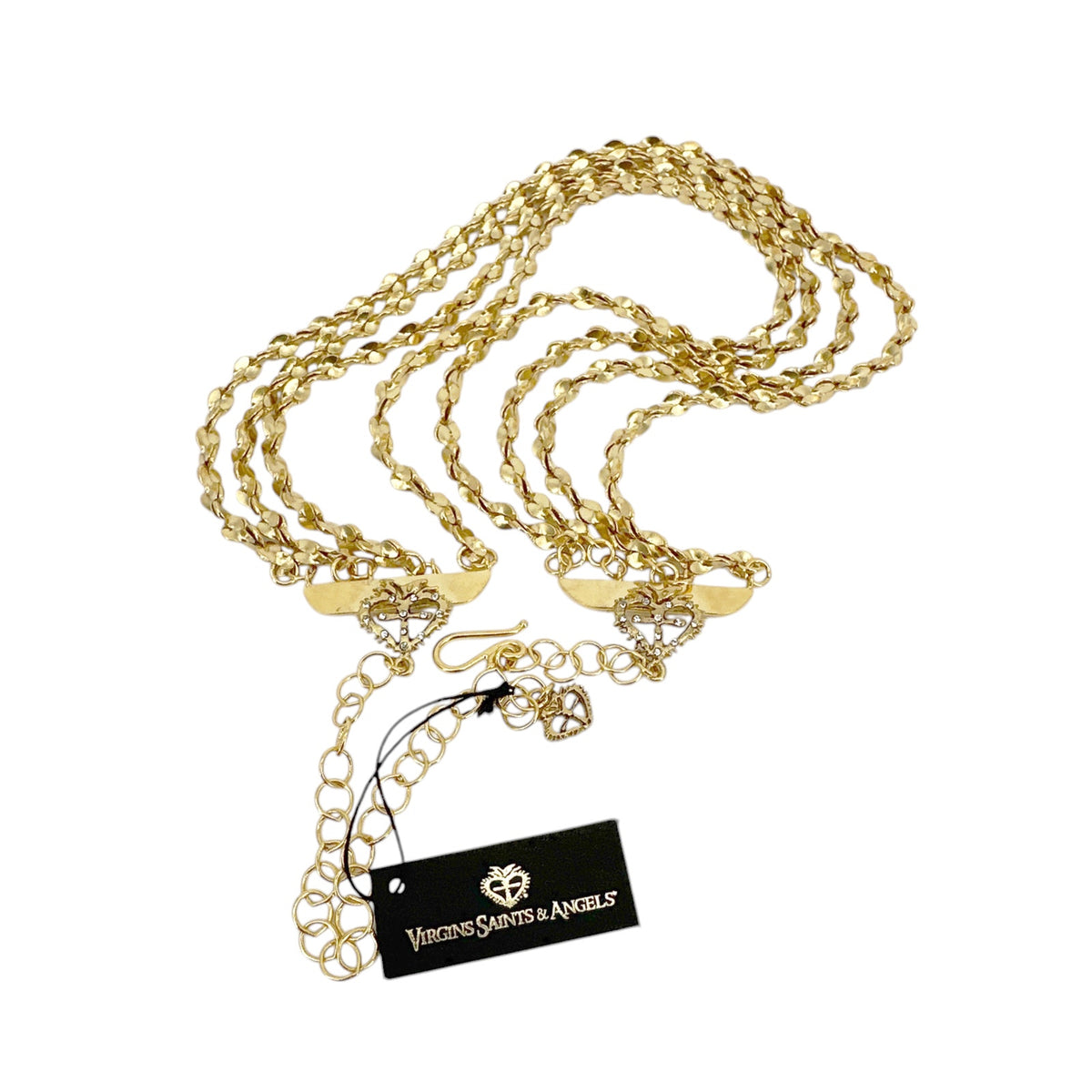 VSA Love Chain Necklace in Gold