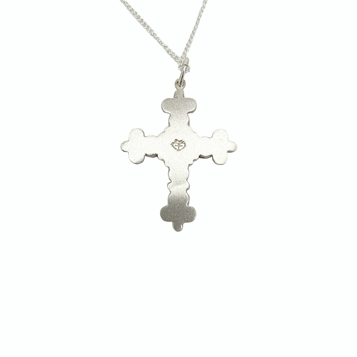 VIRGINS SAINTS & ANGELS VSA Addie Charm Necklace Silver & Pink