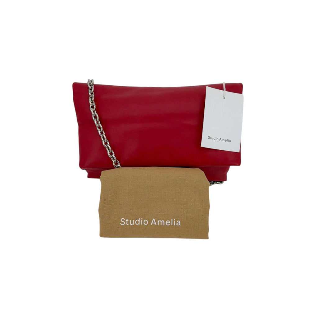 STUDIO AMELIA Cloud Clutch in Chili