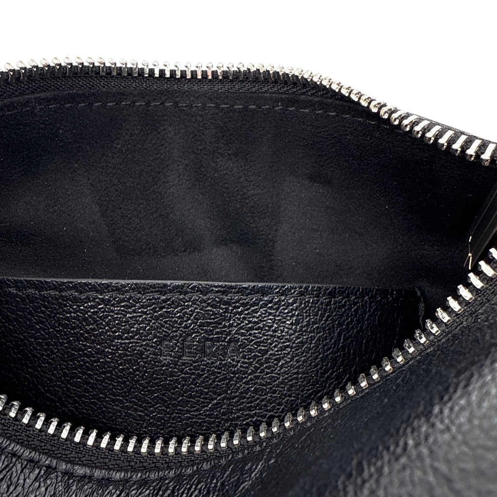 EERA Metallic Moon Bag in Laminated Black
