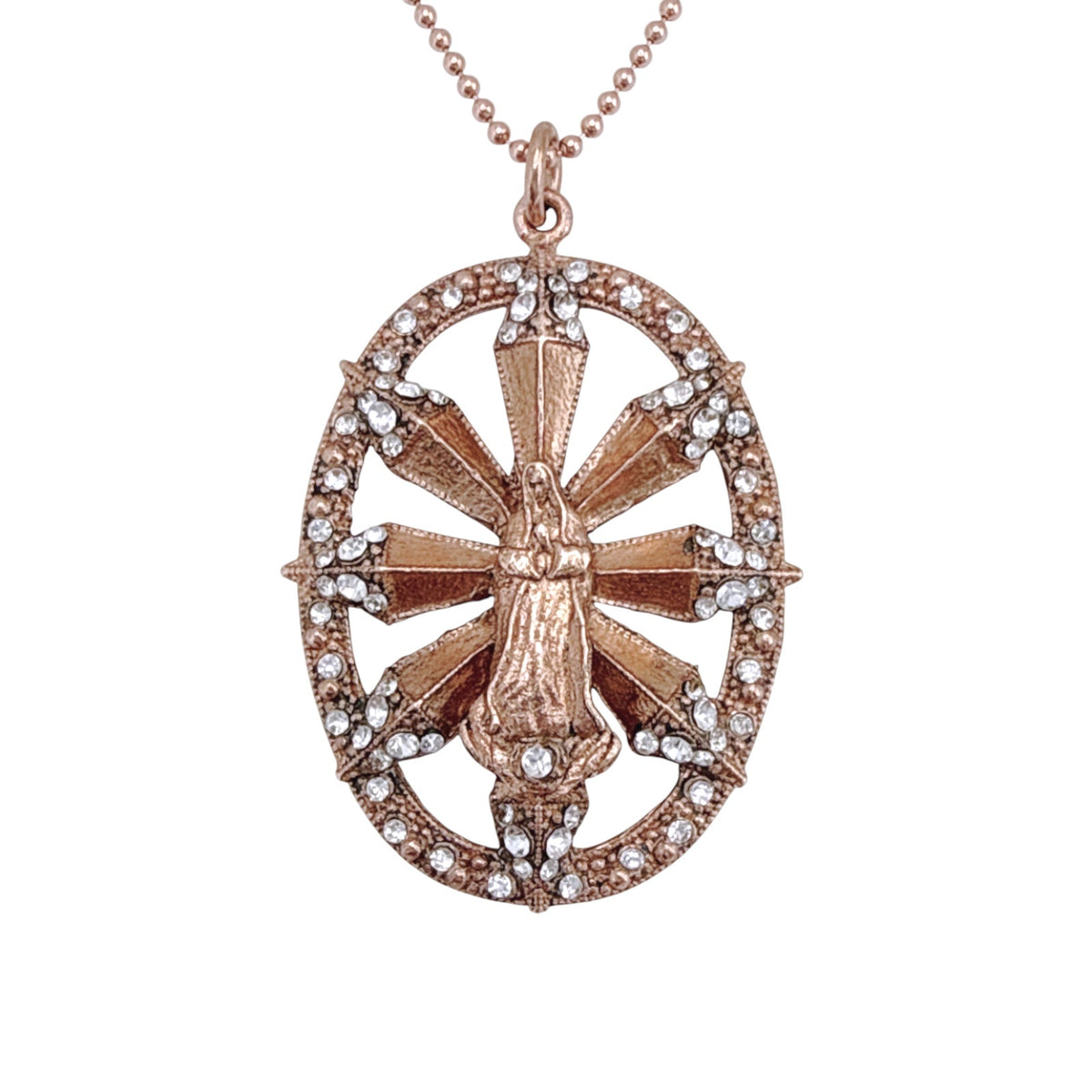 VIRGINS SAINTS & ANGELS VSA Twilight Virgin Charm in Rose Gold