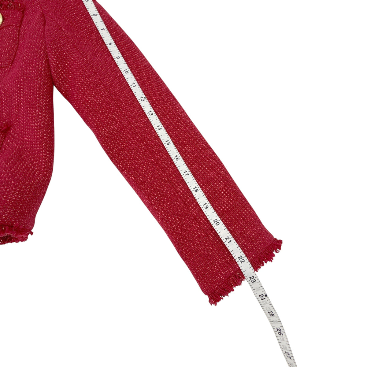 L'AGENCE Sylvia Collared Jacket in Garnet Red &amp; Copper 2