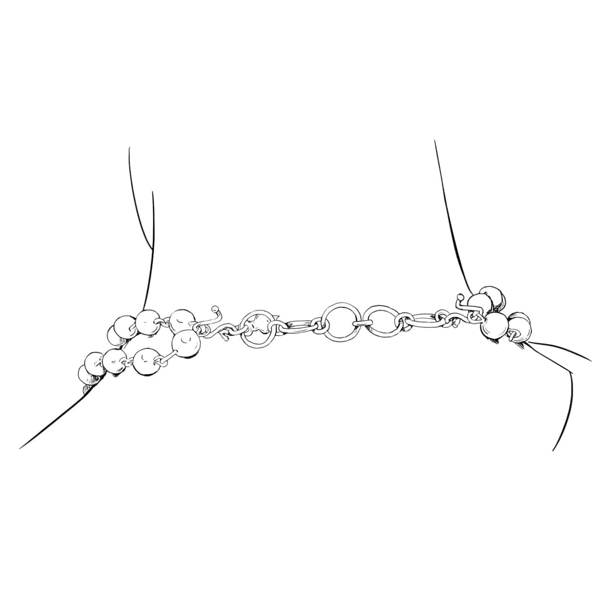VSA Necklace Accessory in Gunmetal