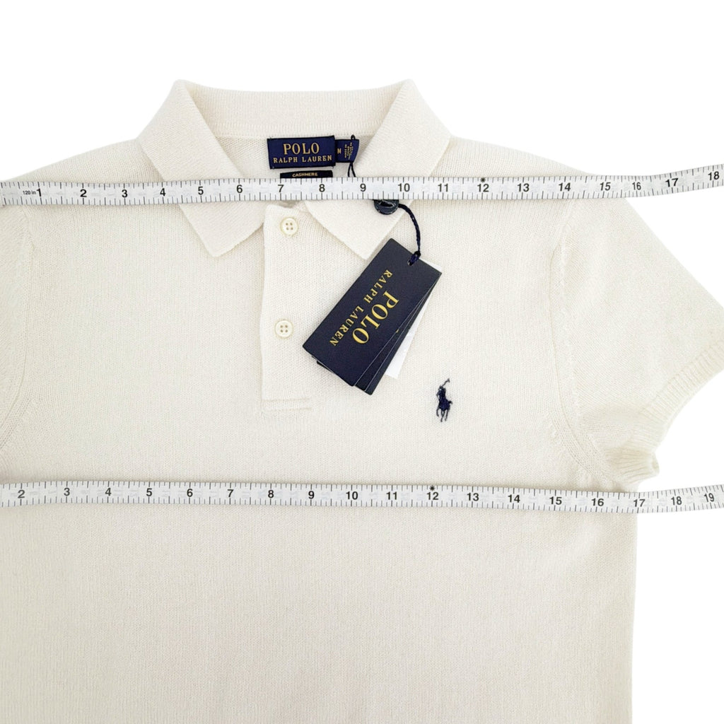 POLO RALPH LAUREN Cashmere Polo Shirt in Chic Cream in M