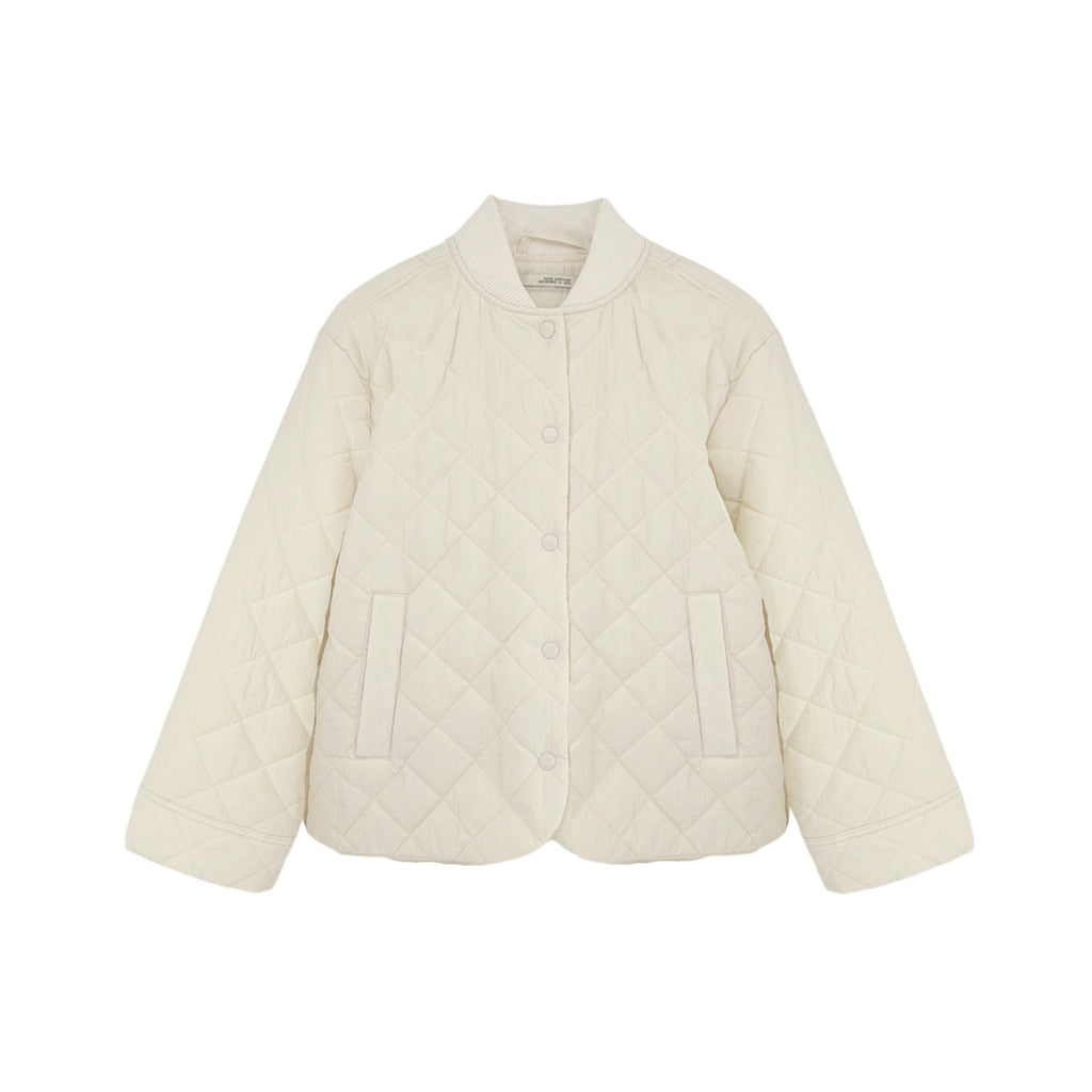 A NEW DAY Water Resistant Quilted Bomber Jacket in Cream XS