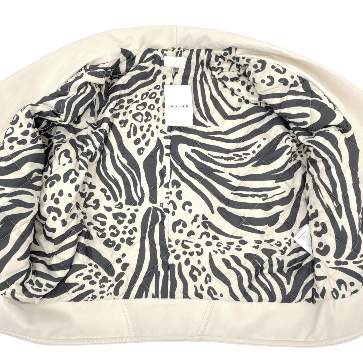MOTHER The Big Time Jacket in Egret Drunk in Love M