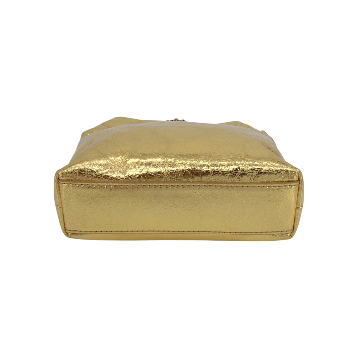 VERONICA BEARD Small Slouch Leather Shoulder Bag in Gold