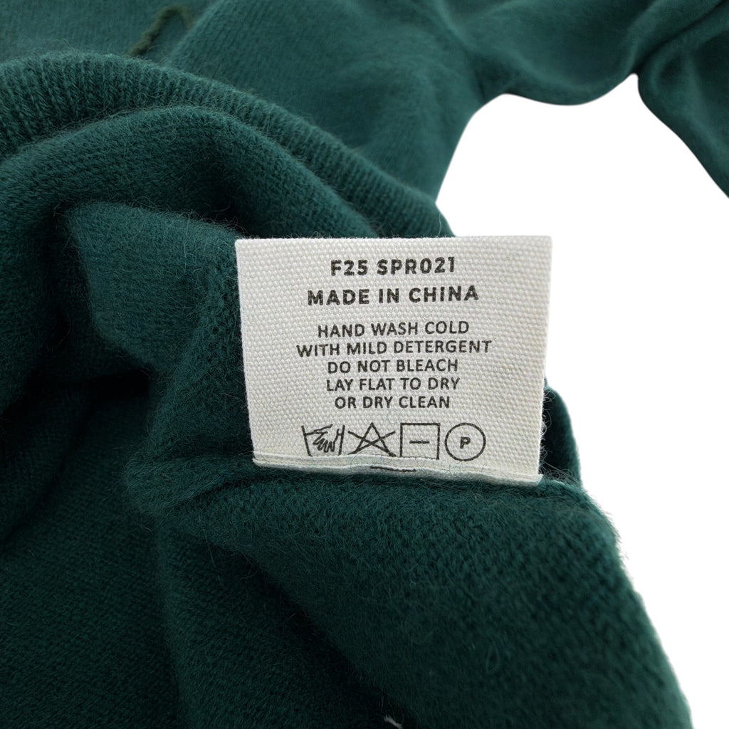 LINGUA FRANCA Do Not Disturb Cashmere Crewneck Sweater in Hunter M